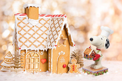 Snoopy with Gingerbread House