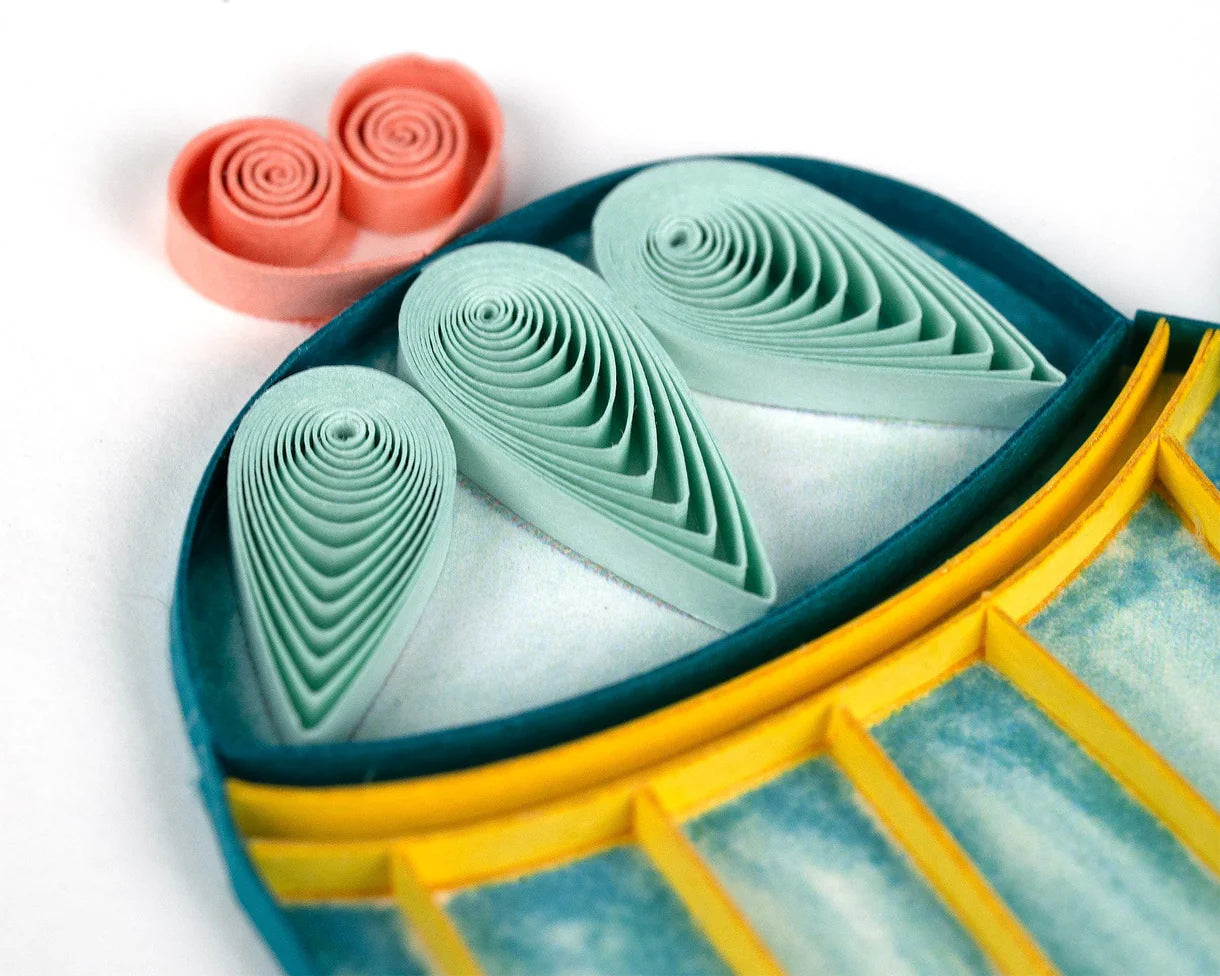 Quilled Afternoon Tea Greeting Card