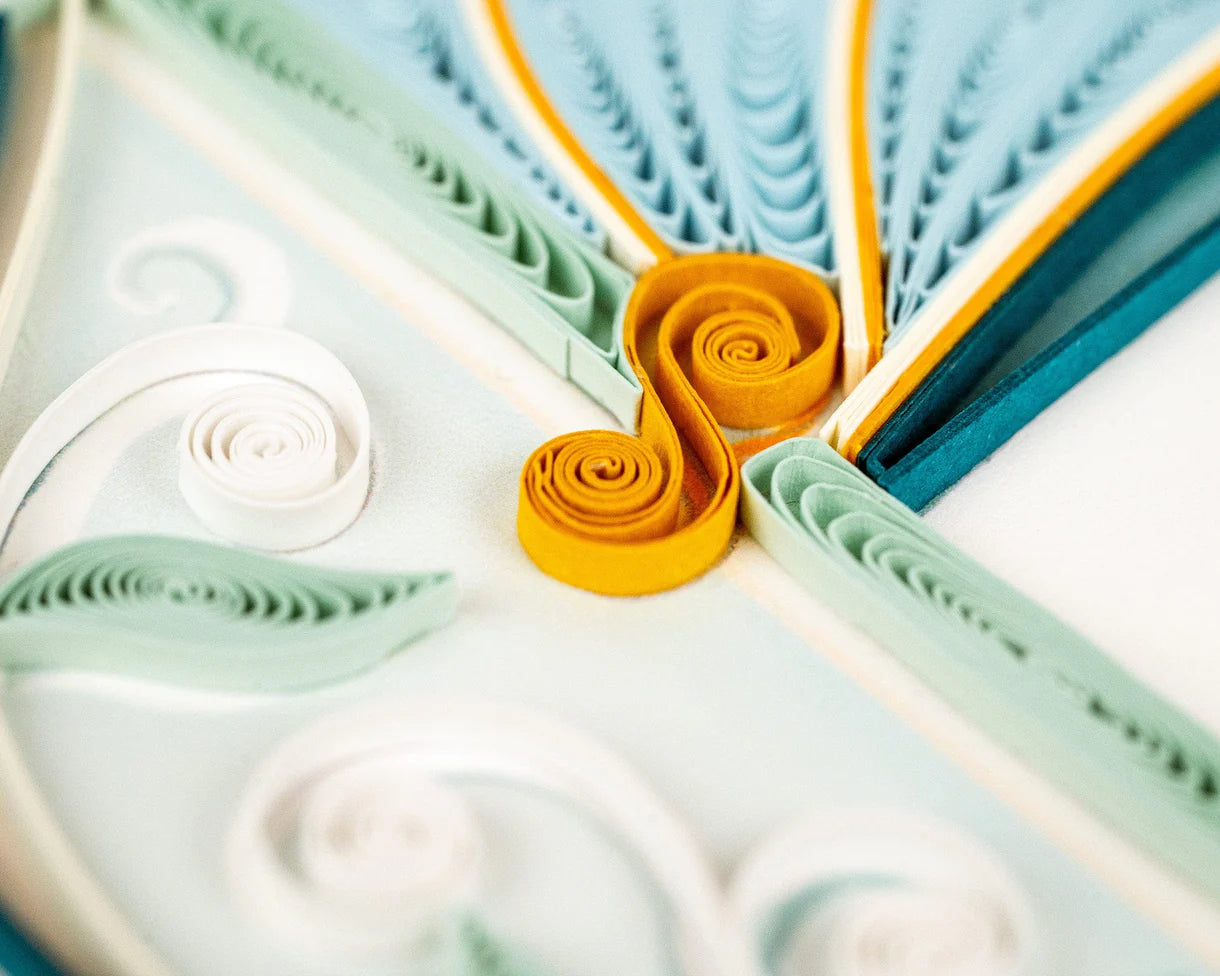 Quilled Baby Buggy Greeting Card