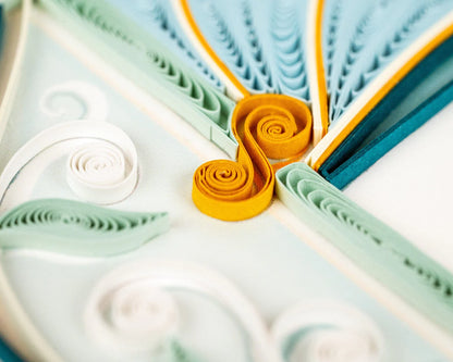 Quilled Baby Buggy Greeting Card