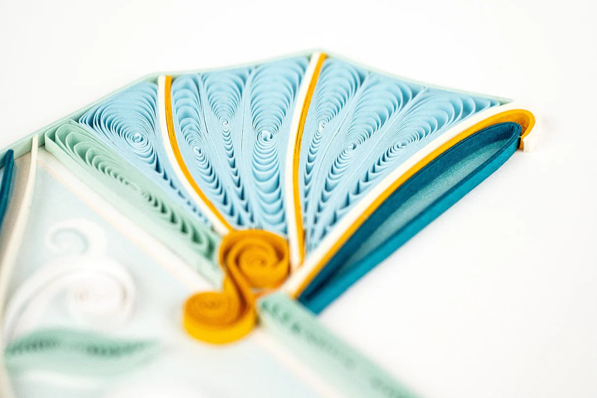 Quilled Baby Buggy Greeting Card