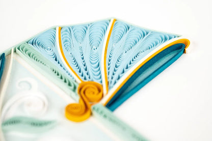 Quilled Baby Buggy Greeting Card