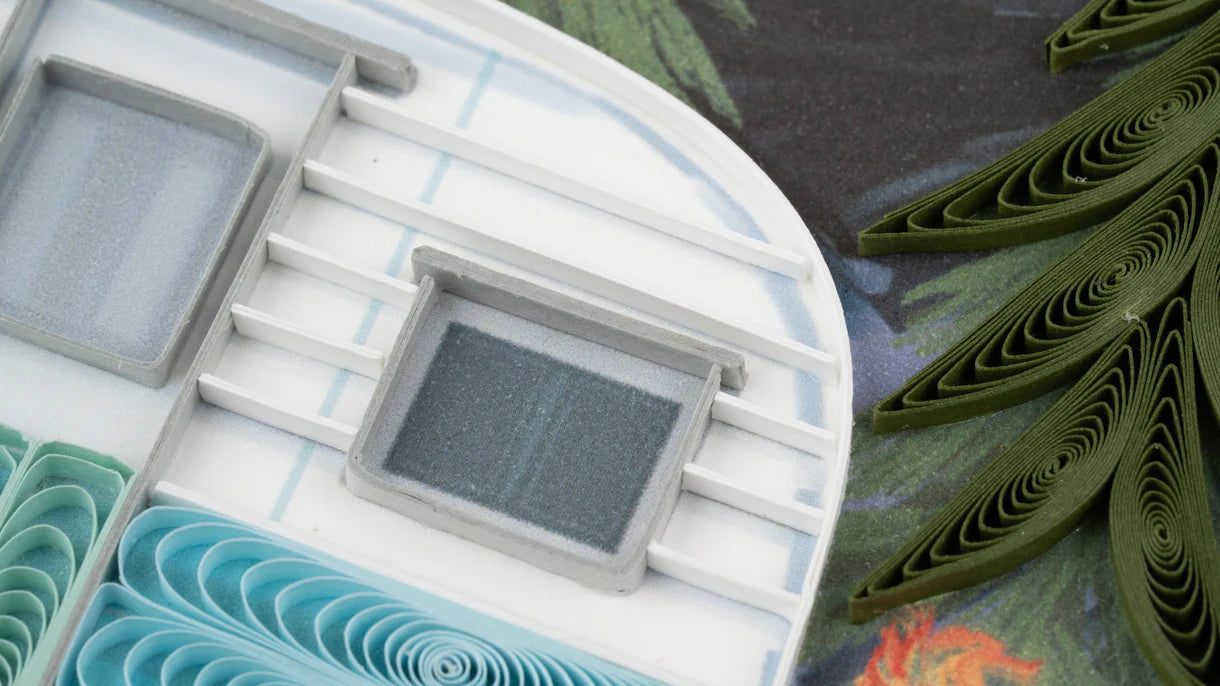 Quilled Camper Greeting Card