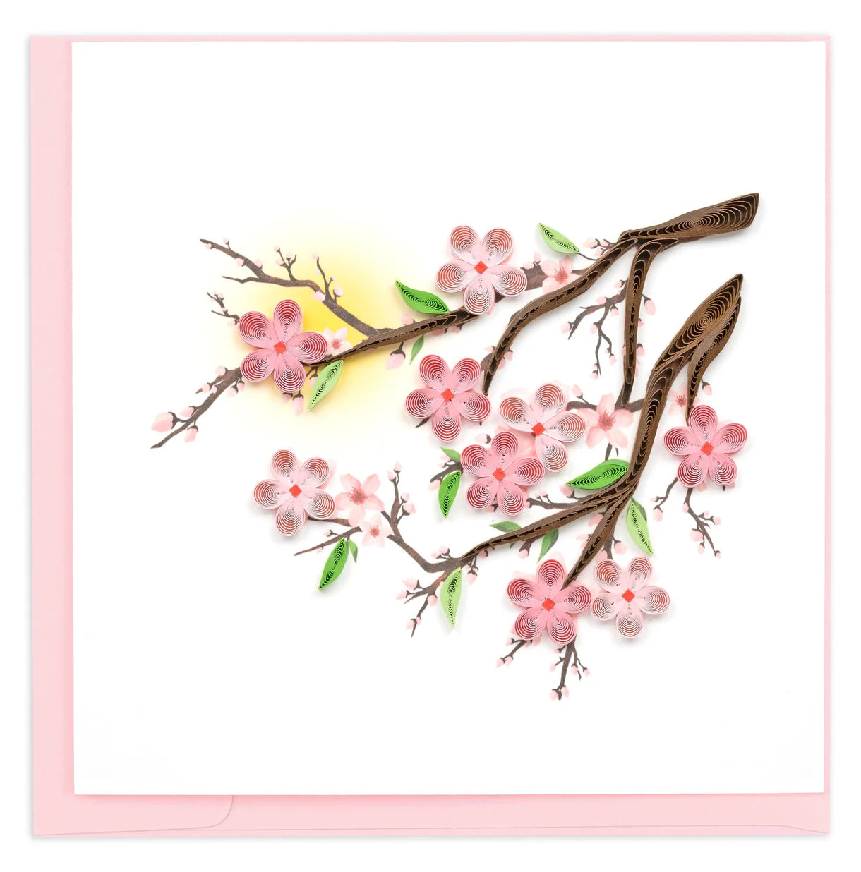 Quilled Cherry Blossom Greeting Card