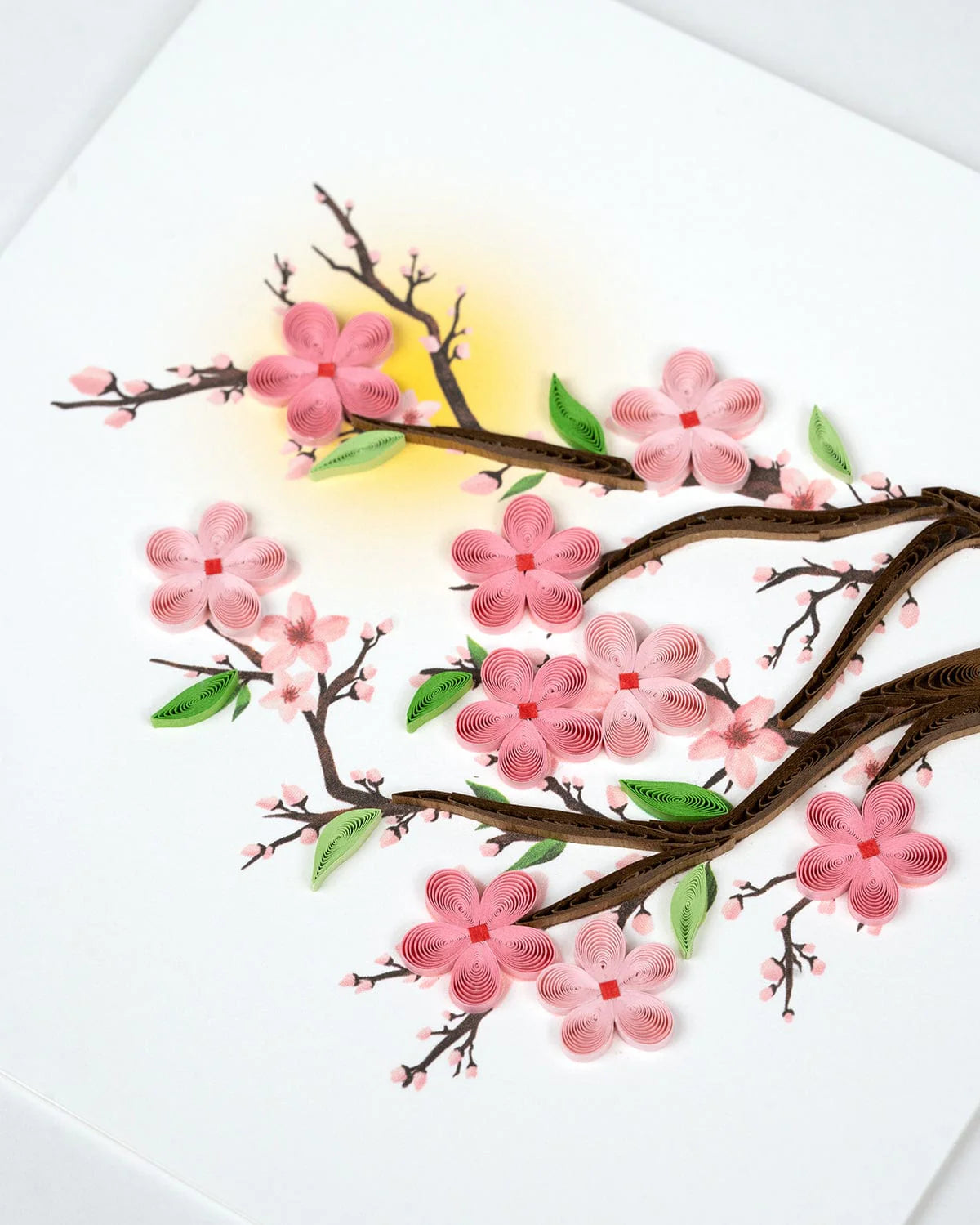 Quilled Cherry Blossom Greeting Card