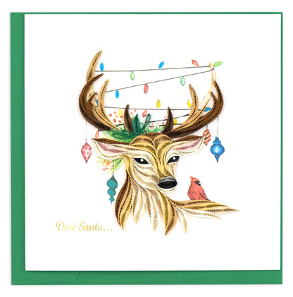 Quilled Deer Christmas Card