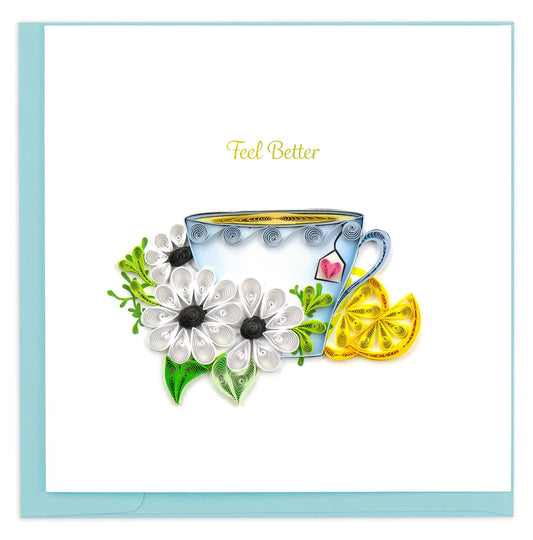 Quilled Feel Better Greeting Card