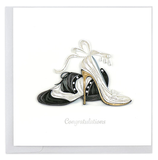 Quilled First Dance Wedding Card