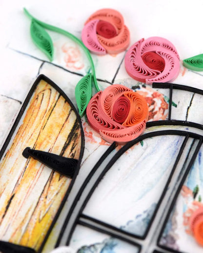 Quilled Herb Garden Greeting Card