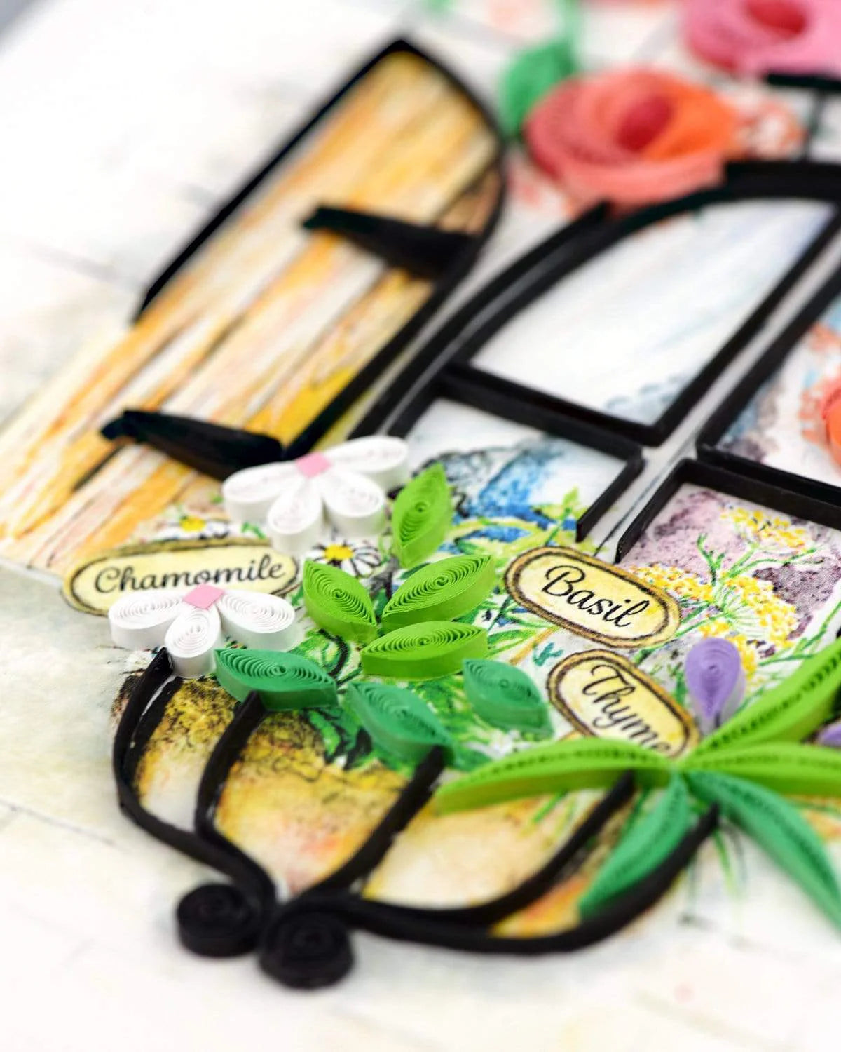 Quilled Herb Garden Greeting Card