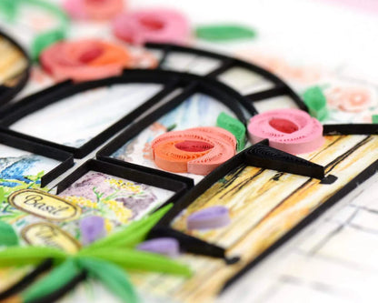 Quilled Herb Garden Greeting Card