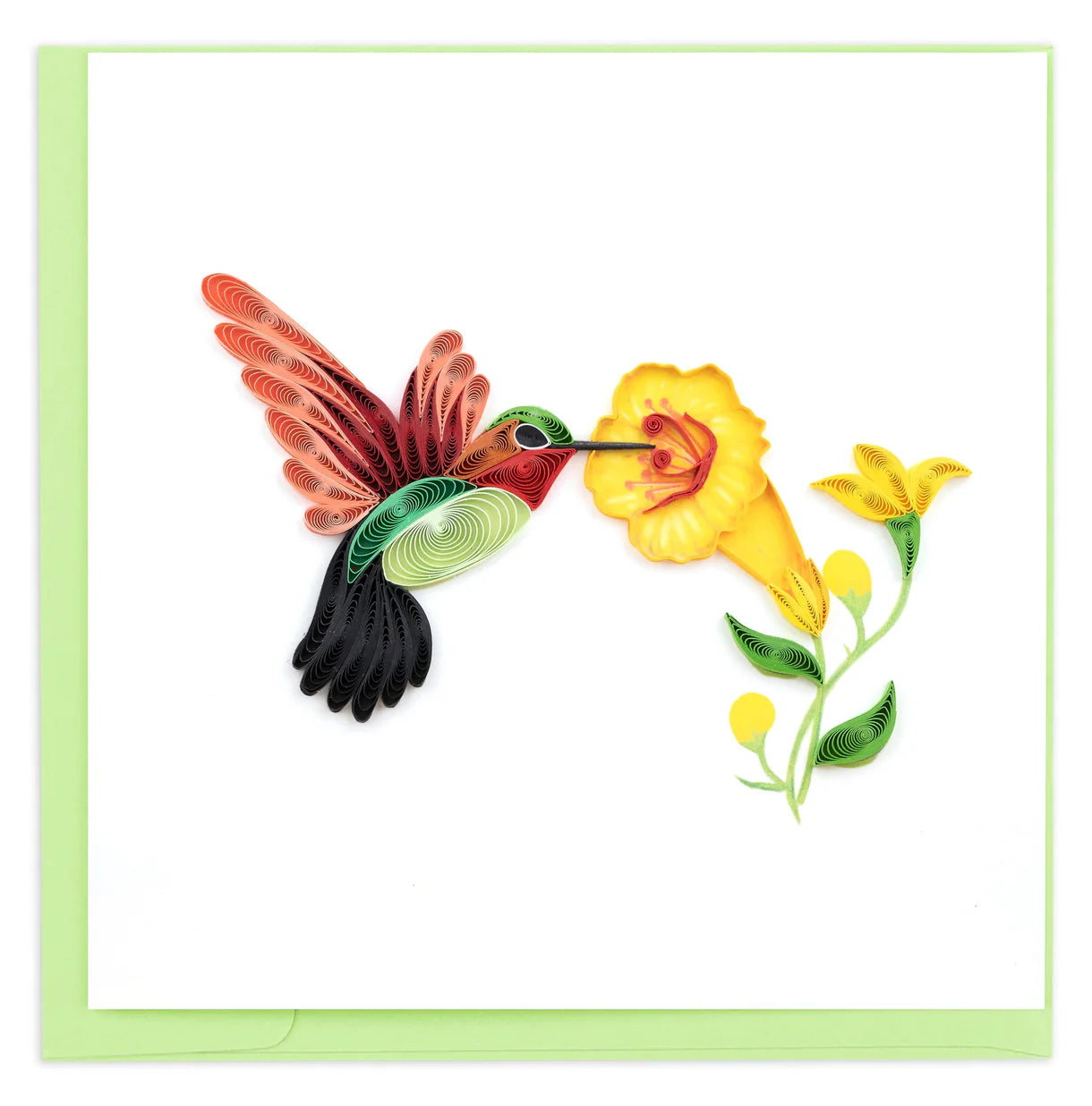 Quilled Hummingbird Greeting Card