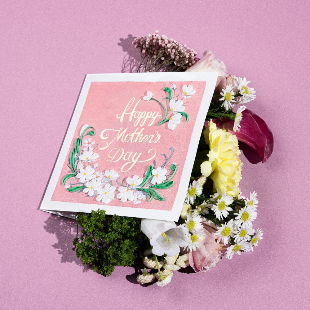 Quilled Mother's Day Daisies Greeting Card