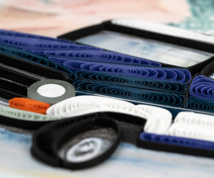 Quilled Pickup Truck Greeting Card