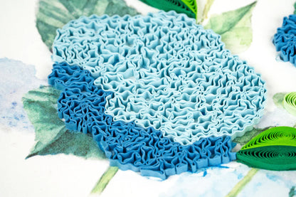Quilled Wild Hydrangea Greeting Card