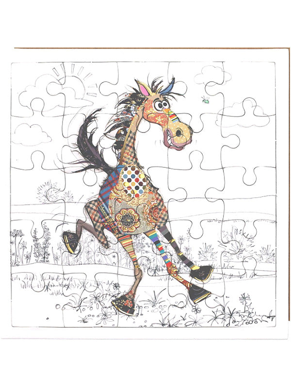 Horse Puzzle Card