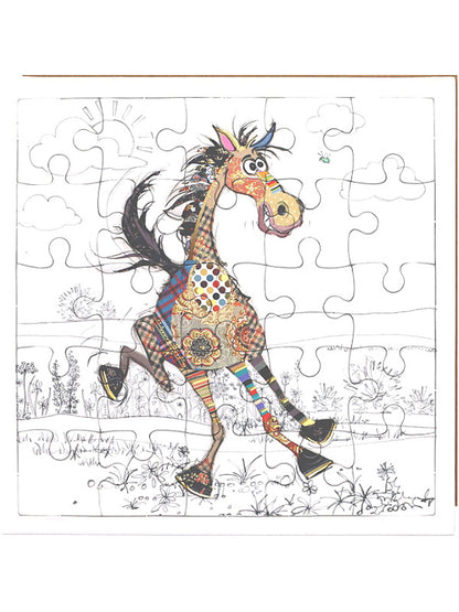 Horse Puzzle Card