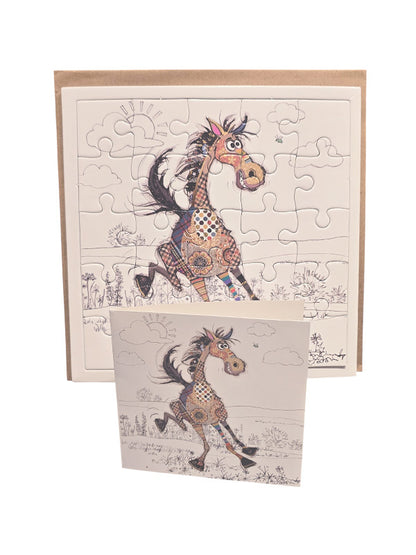 Horse Puzzle Card