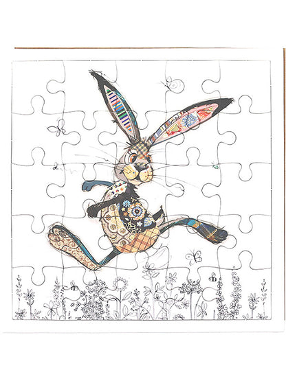 Bunny Puzzle Card