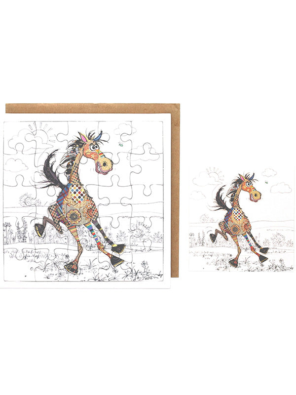 Horse Puzzle Card