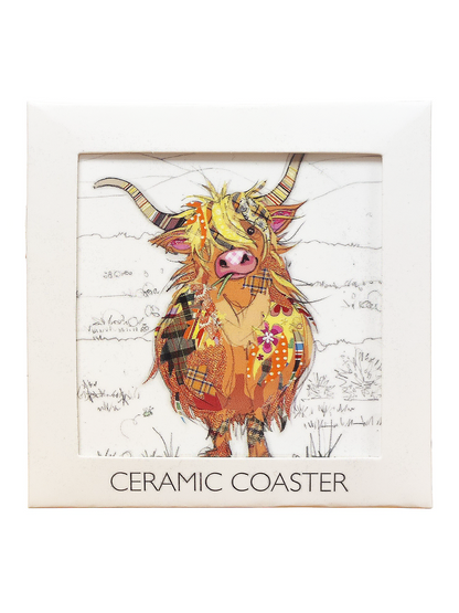 Highland Cow Coaster