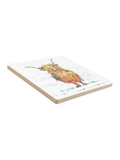Highland Cow Coaster