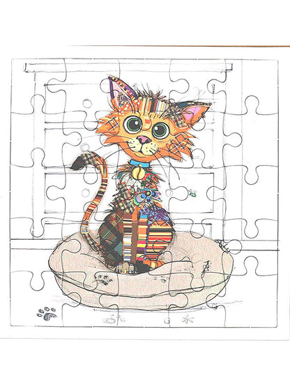 Kitty Puzzle Card