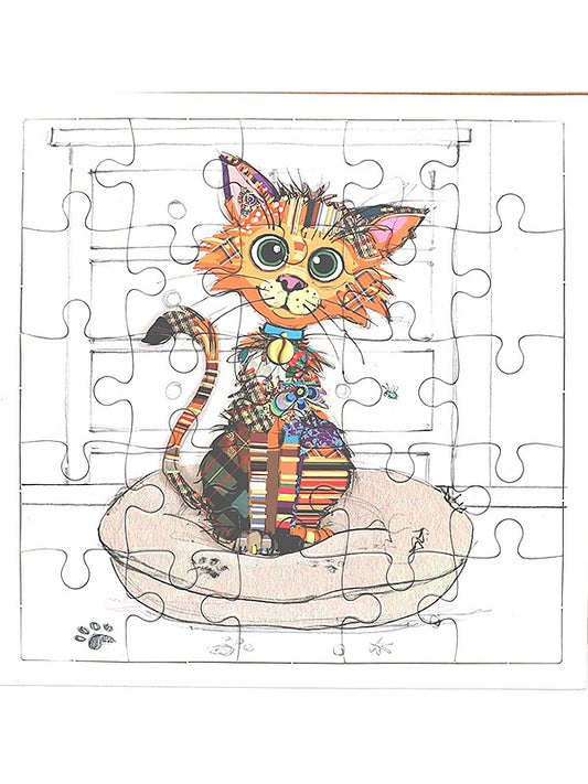 Kitty Puzzle Card