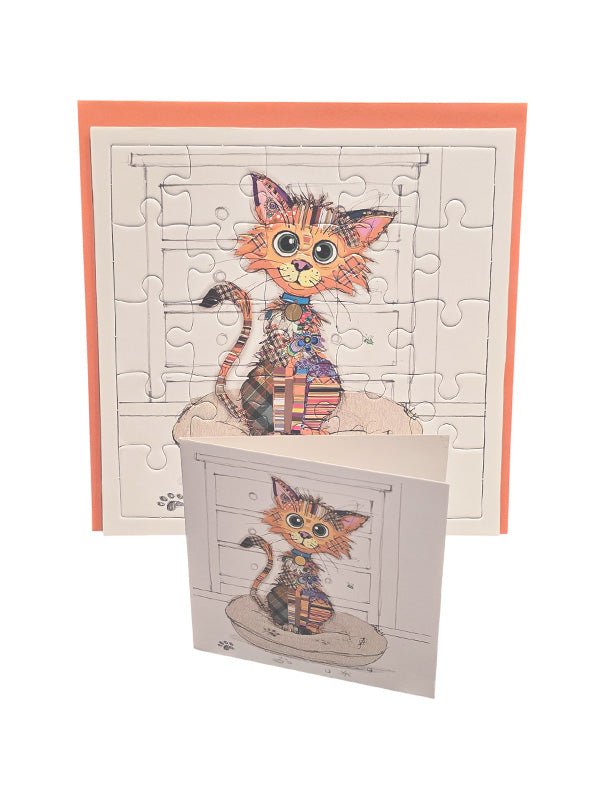 Kitty Puzzle Card