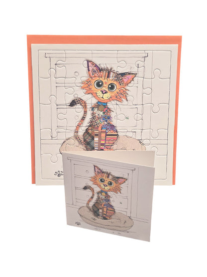 Kitty Puzzle Card