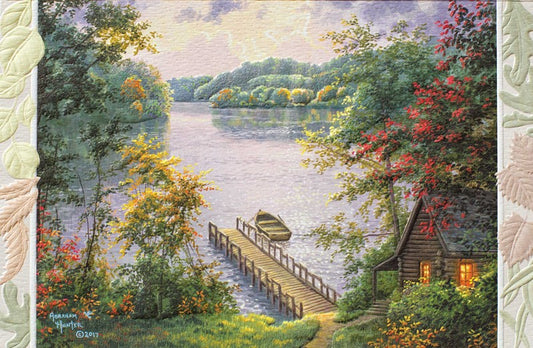 PP Get Well Card Cabin by the Lake