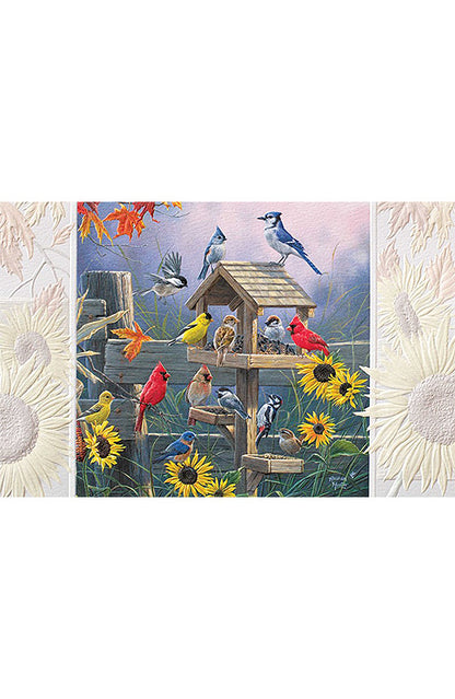 PP Birthday Card Birds & Birdhouse