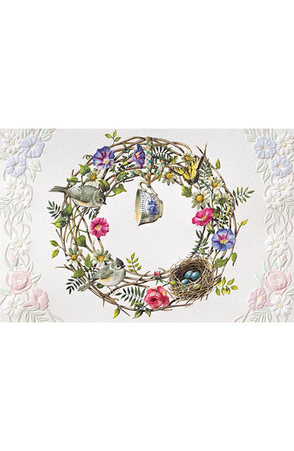 PP Get Well Card Cottage Wreath