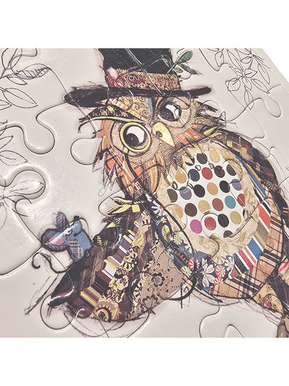 Owl Puzzle Card