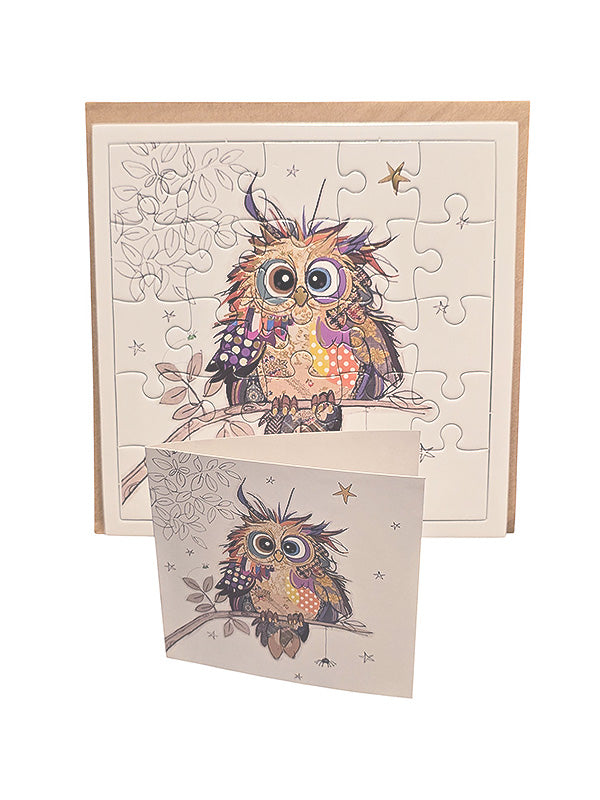 Owl Puzzle Card