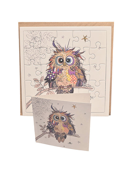 Owl Puzzle Card