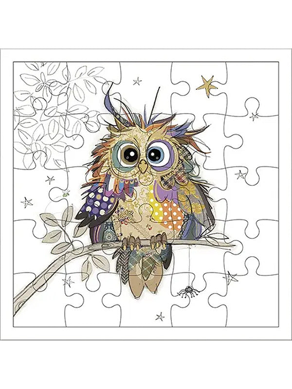 Owl Puzzle Card