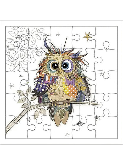 Owl Puzzle Card