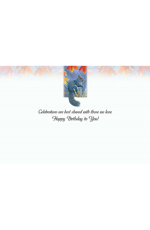 PP Birthday Card Birds & Birdhouse