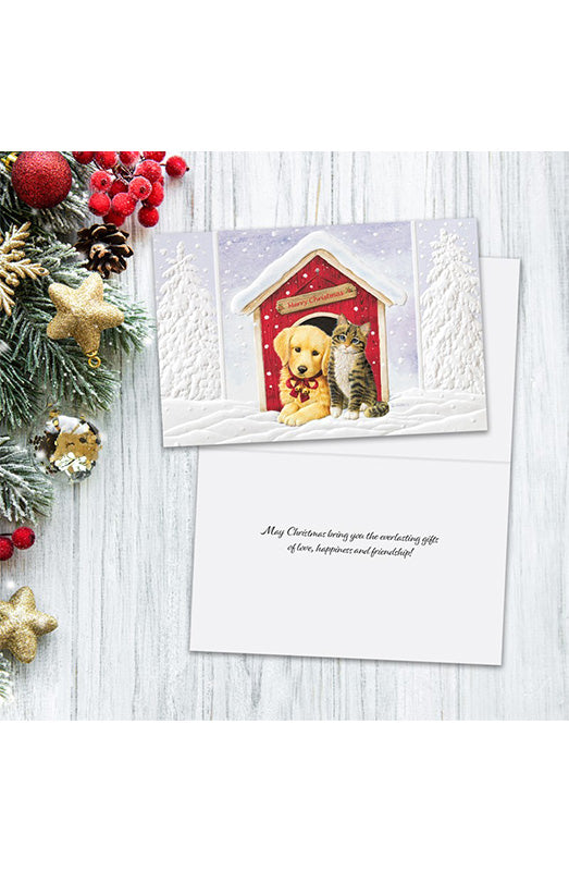 PP Christmas Card Doghouse Duo