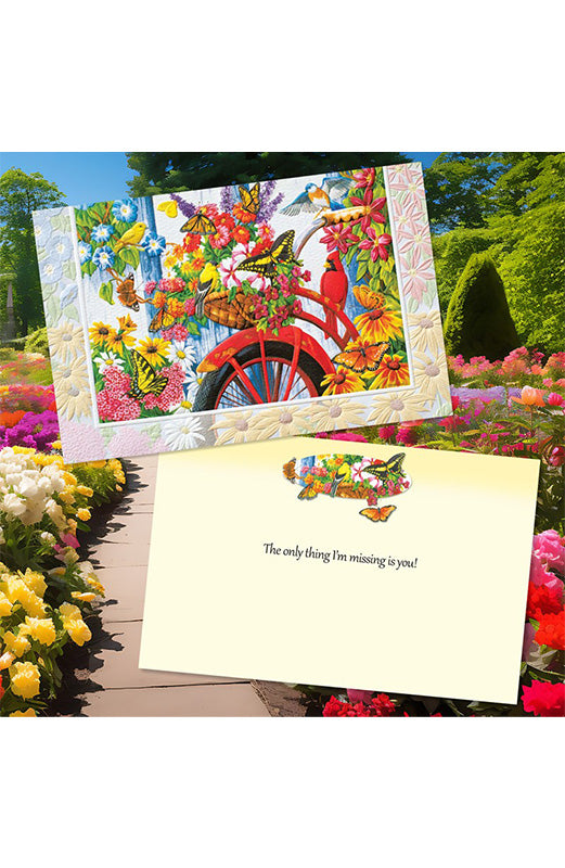 PP Think of You Card Old Bicycle