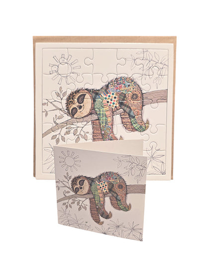 Sloth Puzzle Card