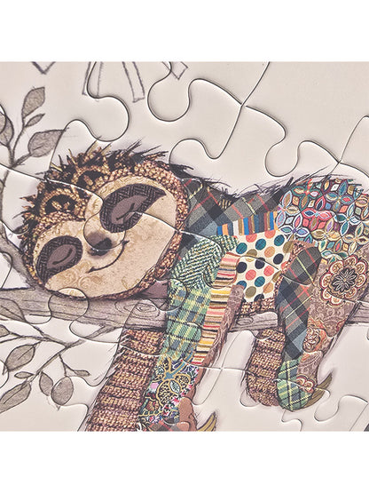 Sloth Puzzle Card