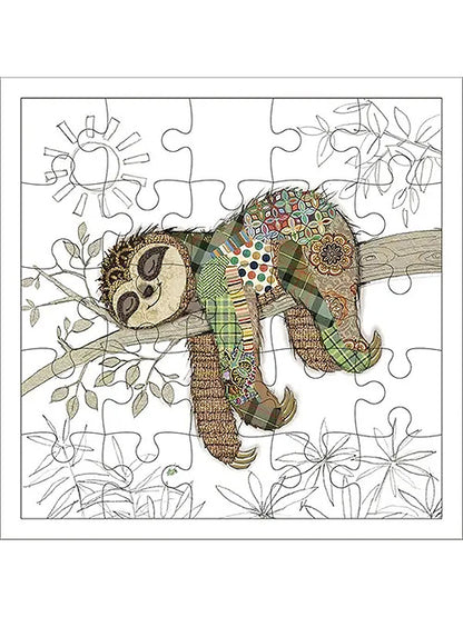Sloth Puzzle Card