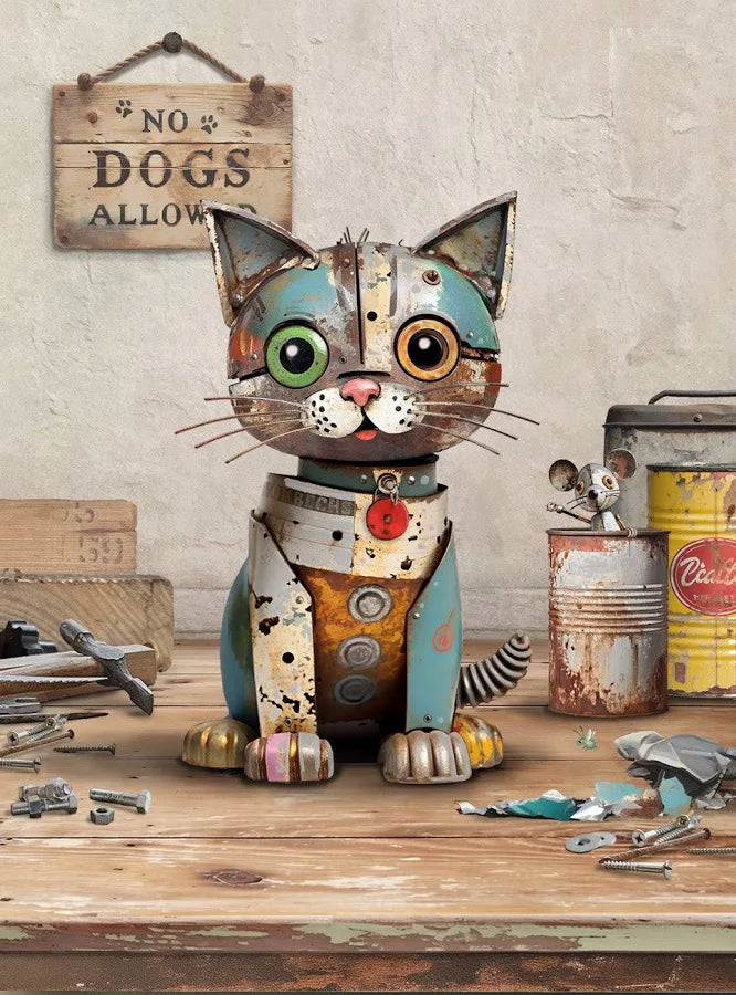 Bug Art Scrap Kitten