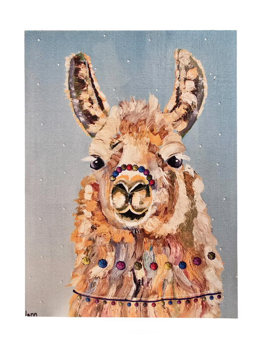 Llama Painting Sign
