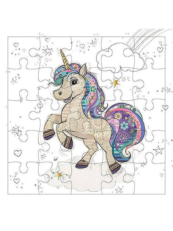 Unicorn Puzzle Card
