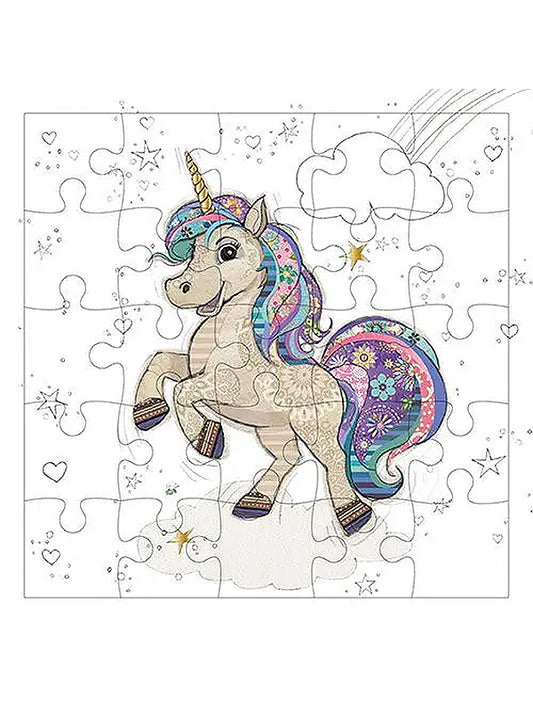 Unicorn Puzzle Card