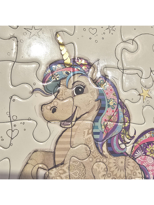 Unicorn Puzzle Card